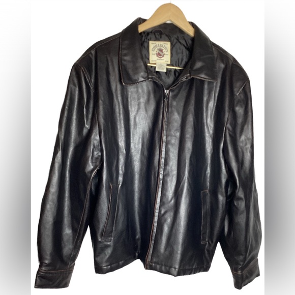 Steve & Barry's Other - Retro Y2K Steve & Barry’s Distressed Leather Look Jacket - Size Large